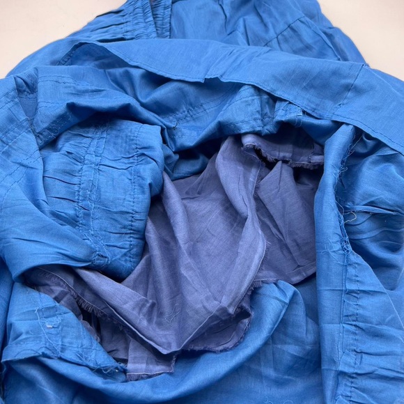 Cottagecore Long Skirt Petrol Blue - Picture 3 of 7